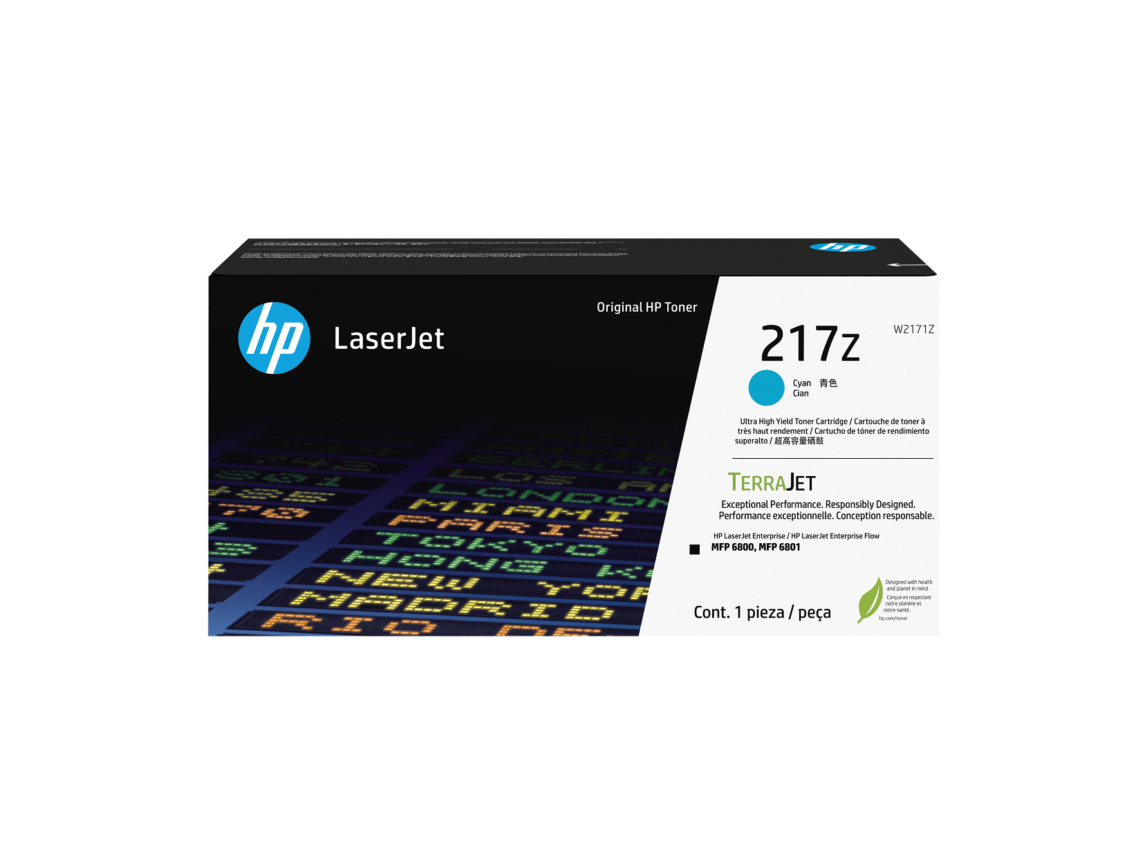 HP 217Z Cyan Ultra High Yield Toner Cartridge W2171Z W2171-00001a USRow