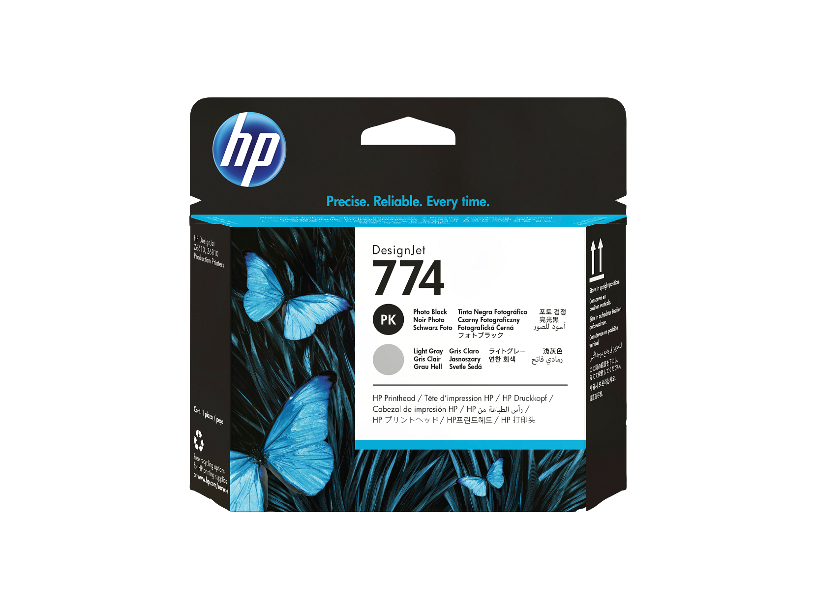 HP 774 WW Photo Black-Lt Gray DesignJet Printhead