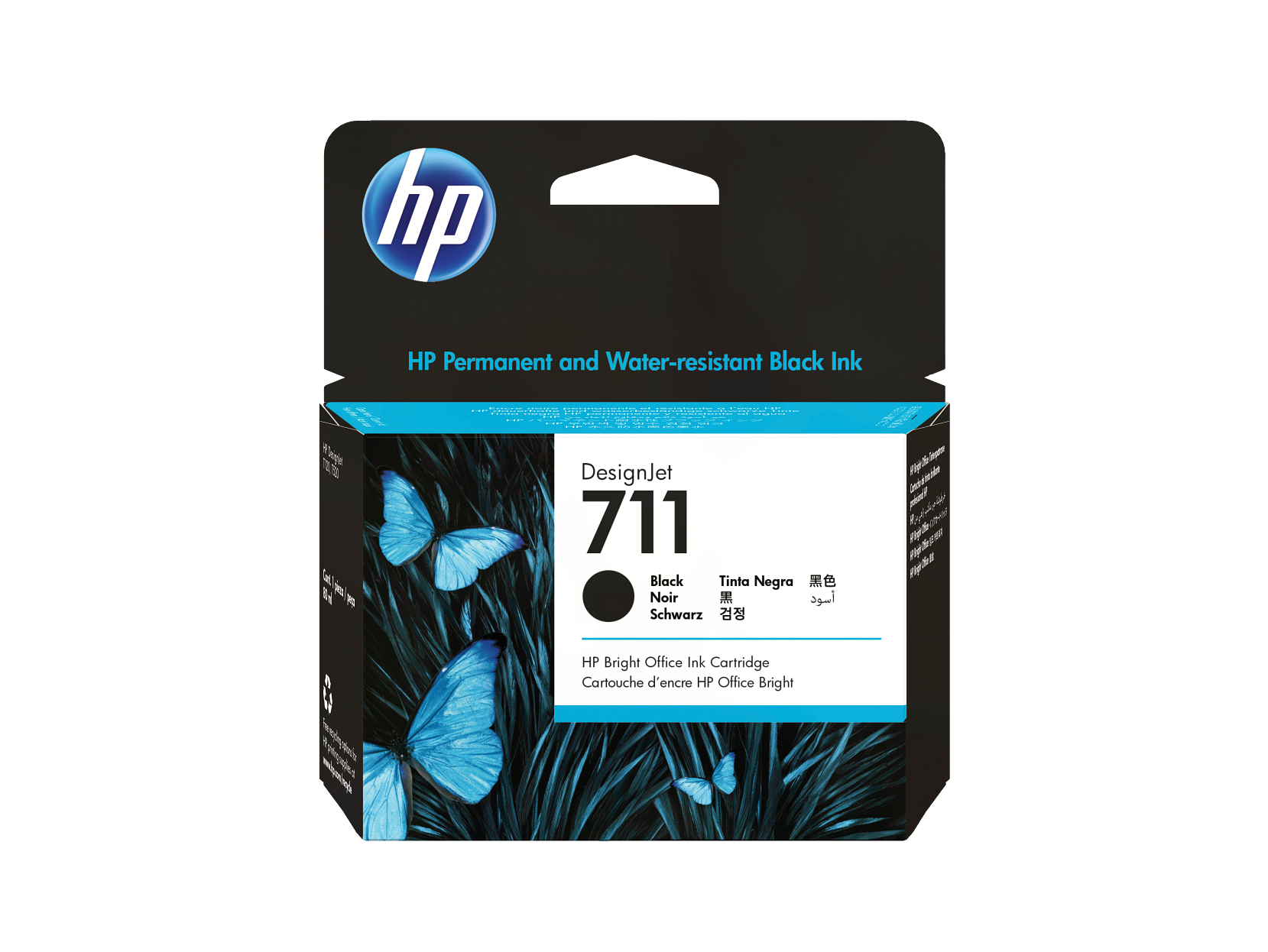 HP 711 80ml Black DesignJet Ink Cartridge WW