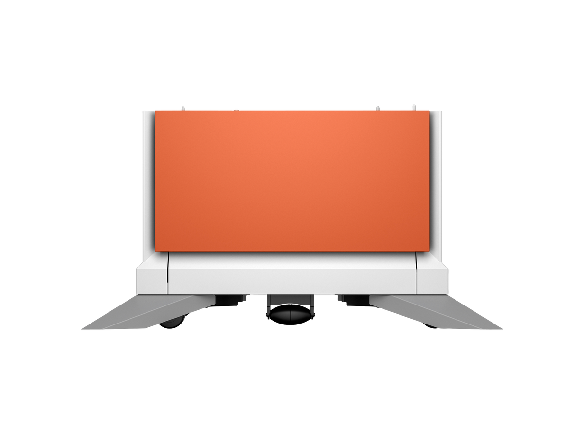 HP Color LaserJet 2100 sheet High Capacity Paper Tray Stand HCI Comet Red 65A36A GreyBG Front