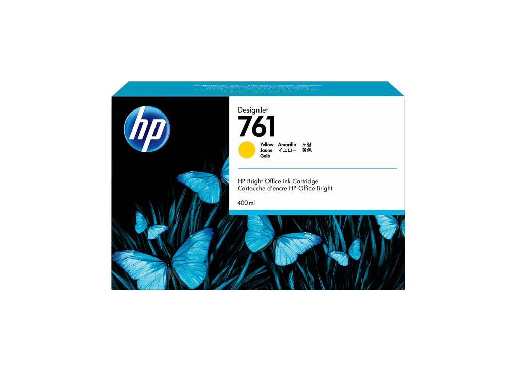 HP 761 400-ml Yellow DesignJet Ink Cartridge