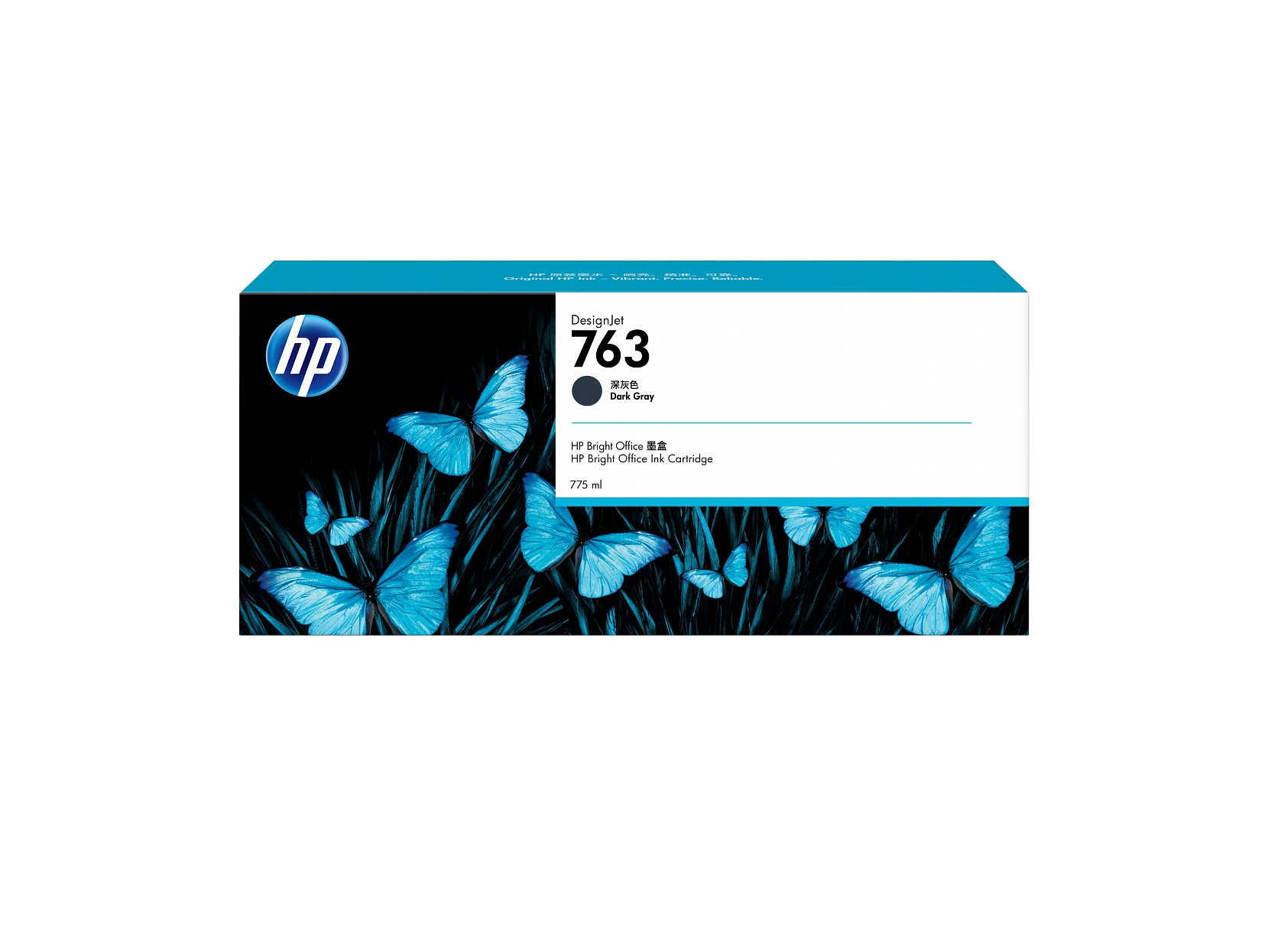 HP 763 775-ml Dark Gray DesignJet Ink Cartridge