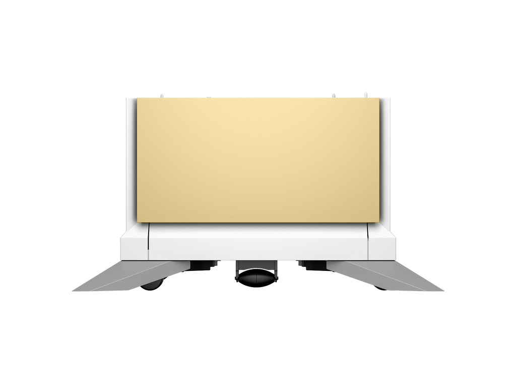 HP Color LaserJet 2100 sheet High Capacity Paper Tray Stand HCI Constellation Yellow 65A33A WhiteBG Front