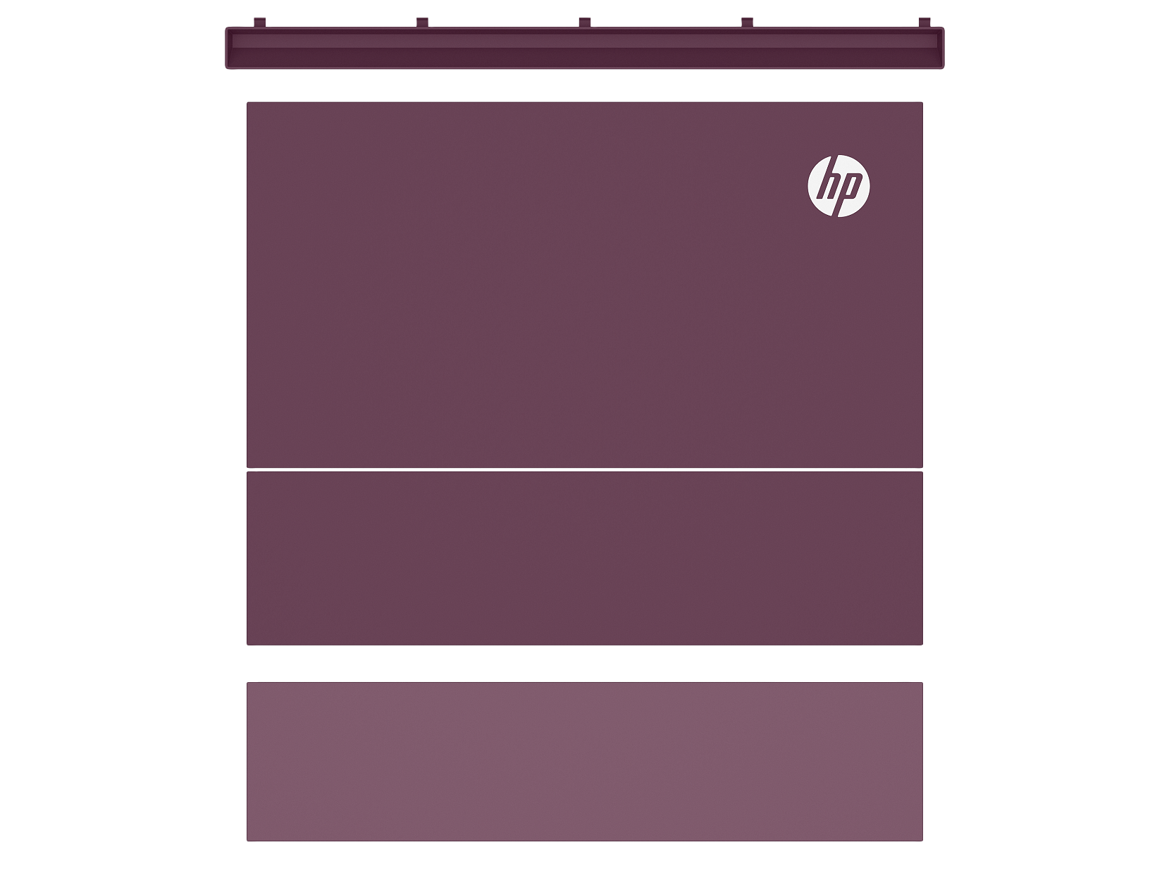 HP Color LaserJet X677 Aurora Purple Color Panel Kit​ - White BG