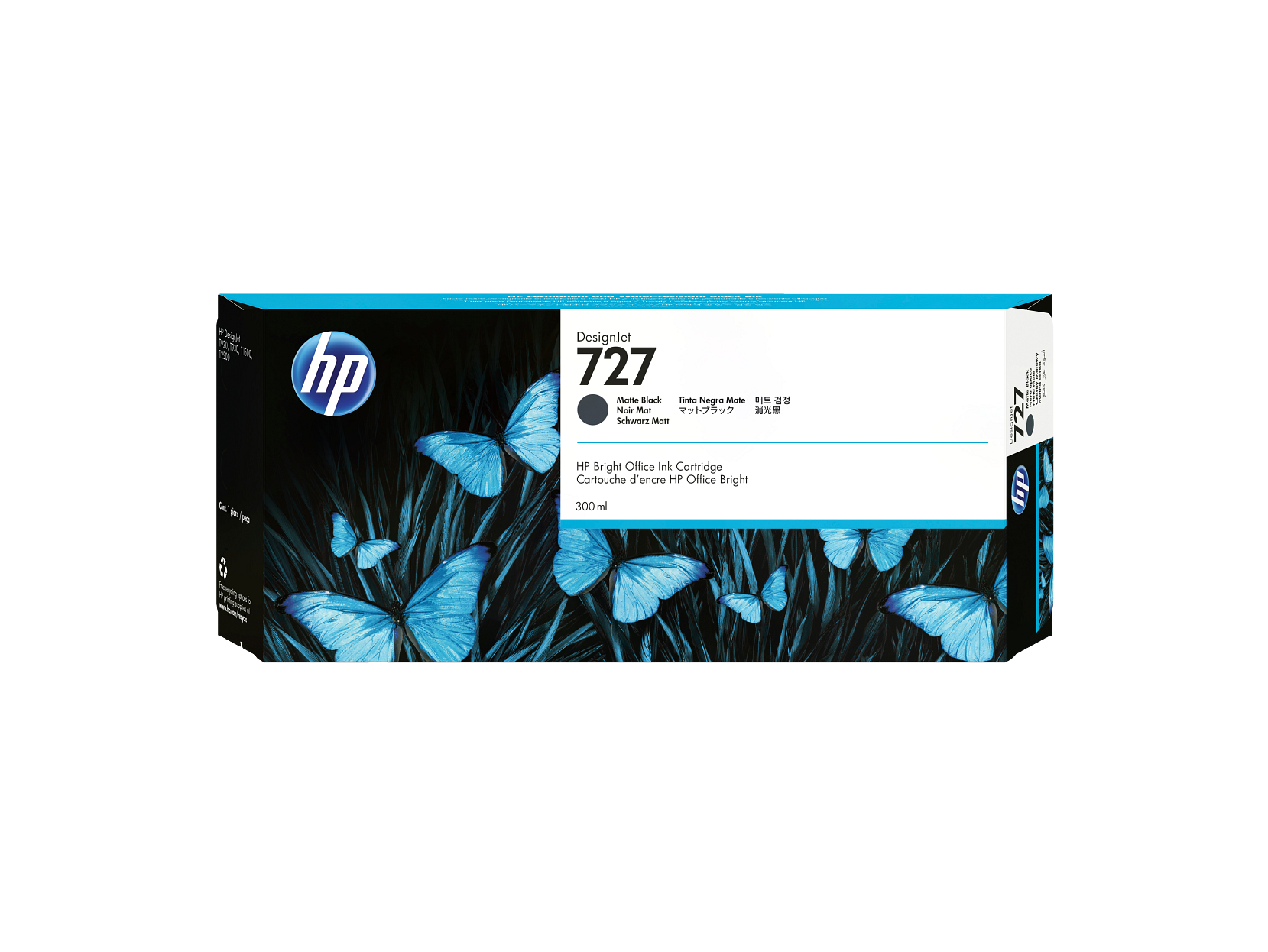 HP 727 300ml Matte Black DesignJet Ink Cartridge WW