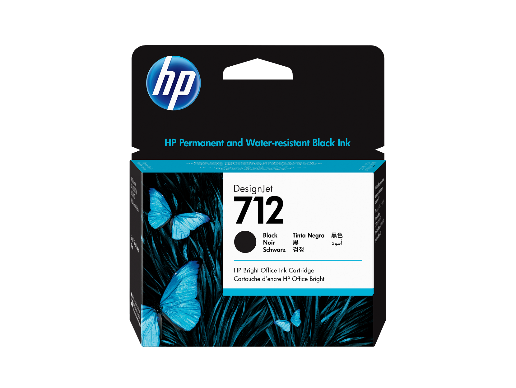 HP 712 80ml Black DesignJet Ink Cartridge WW