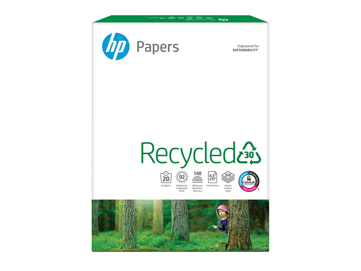 HP Recycled Paper-500 sht/Letter/8.5 x 11 in