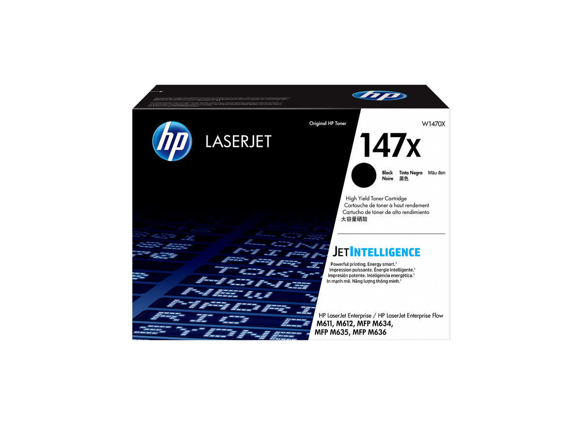 HP 147X Black High Yield Toner Cartridge W1470X W1470-00902a USRow