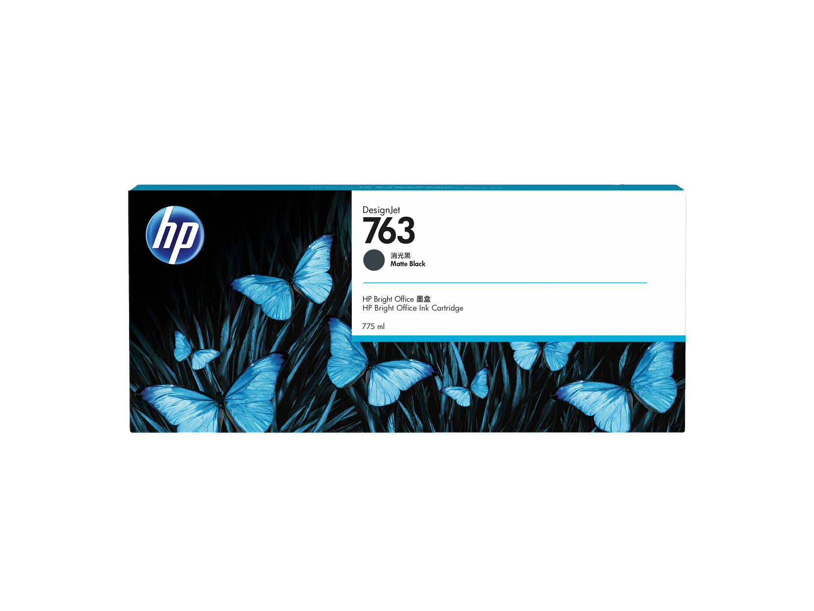 HP 763 775ml Matte Black DesignJet Ink Cartridge CN