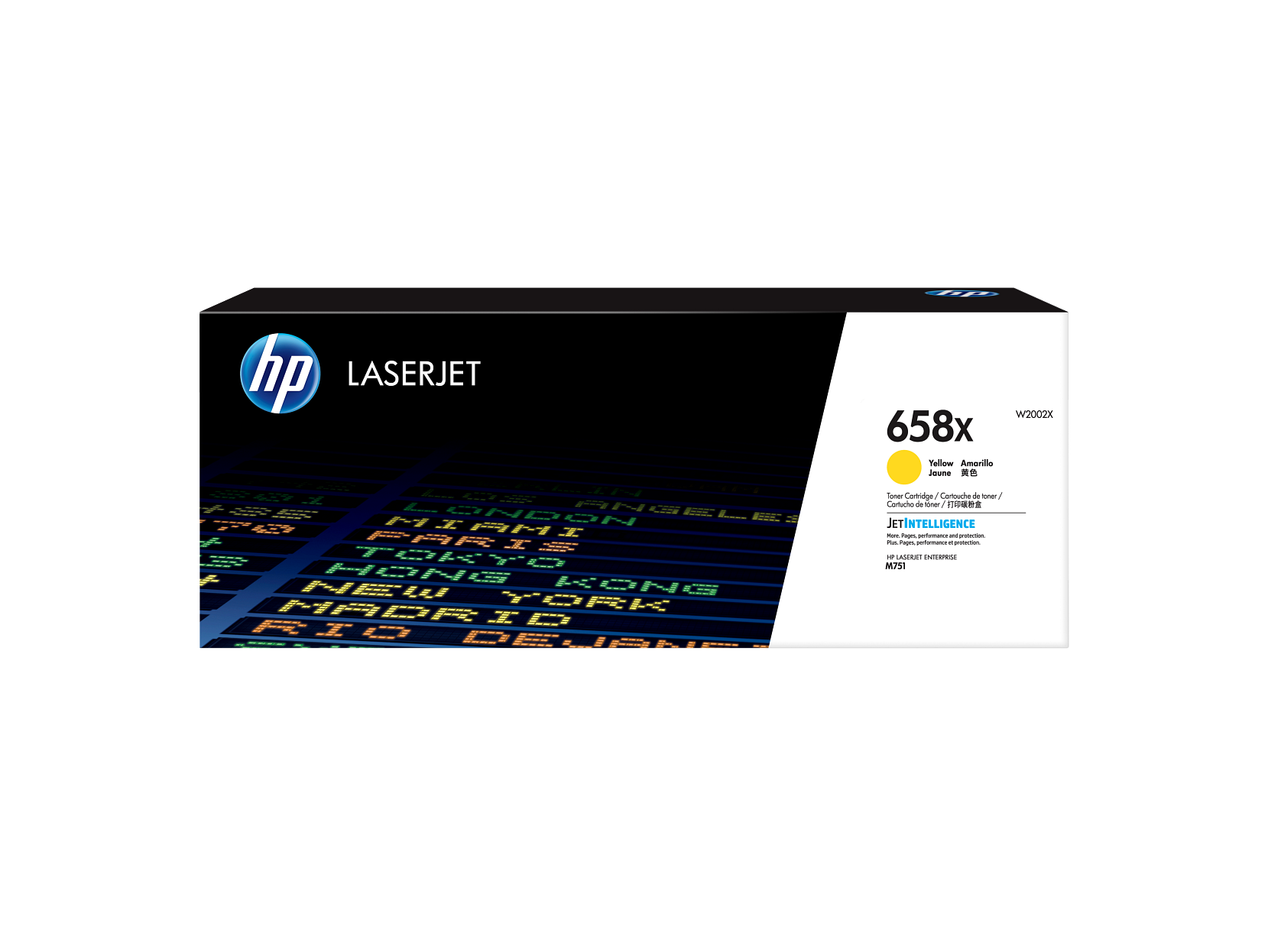 HP 658X Yellow Toner Cartridge W2002X W2002-00009 a USROW