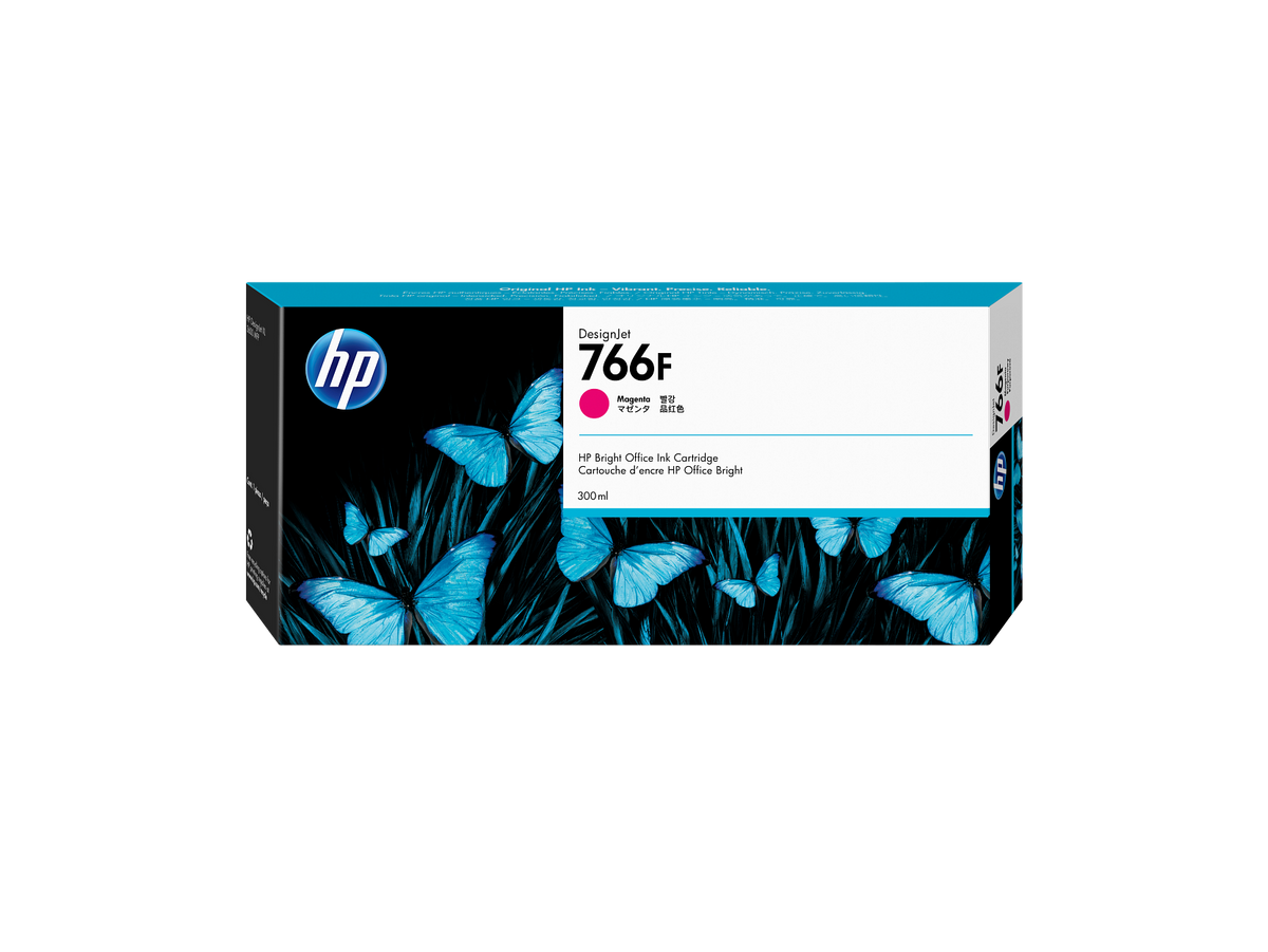 HP 766F  300-ml Magenta DesignJet Ink Cartridge