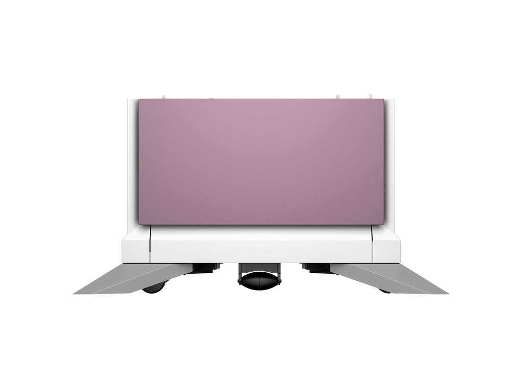 HP Color LaserJet 2100 sheet High Capacity Paper Tray Stand HCI Aurora Purple 65A35A WhiteBG Front