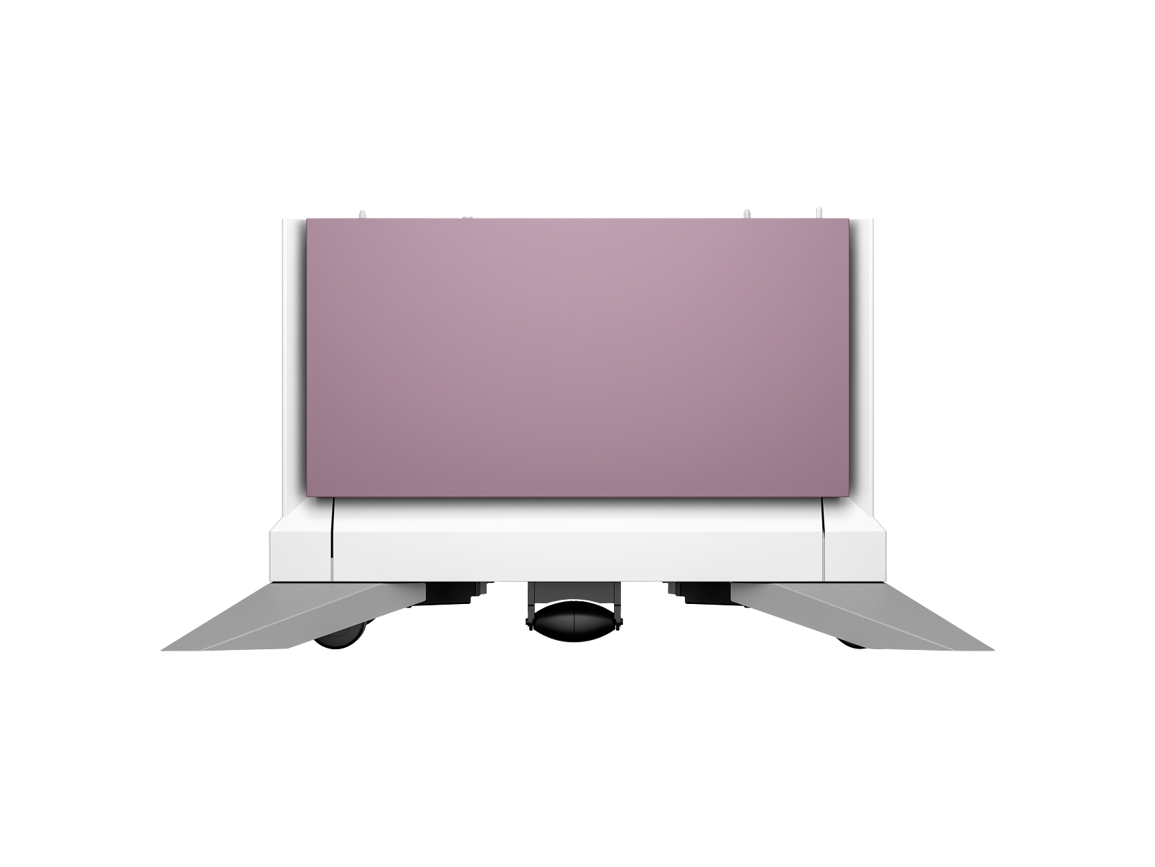 HP Color LaserJet 2100 sheet High Capacity Paper Tray Stand HCI Aurora Purple 65A35A WhiteBG Front