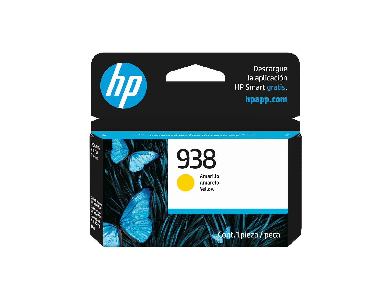 HP 938 Yellow Original Ink Cartridge 4S6X7PL 4S6X7-80002 LAR