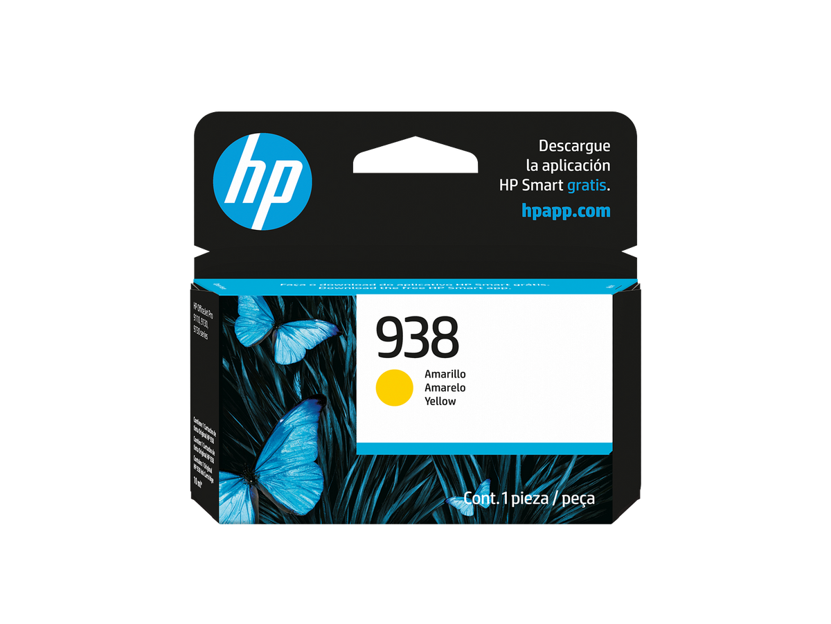 HP 938 Yellow Original Ink Cartridge 4S6X7PL 4S6X7-80002 LAR