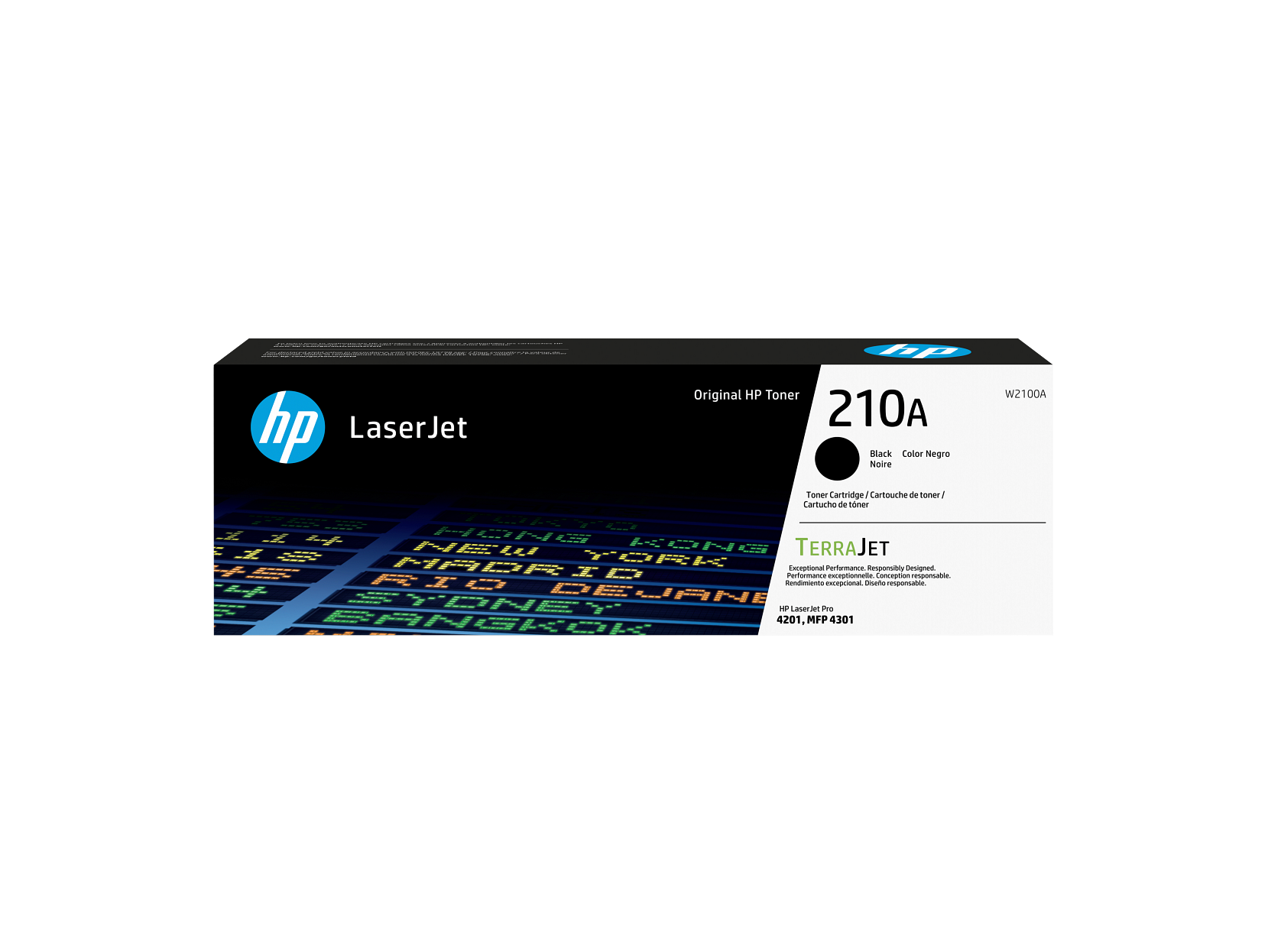 HP 210A Black Toner Cartridge W2100A W2100-00016b DM1
