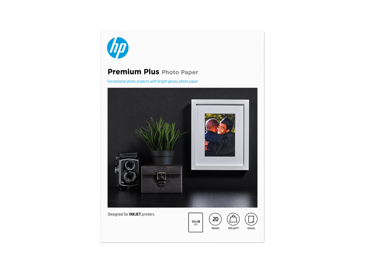 HP Premium Plus Photo Paper, Glossy, FSC, 13x18 cm, 20 shts, CR676A CR676-00003