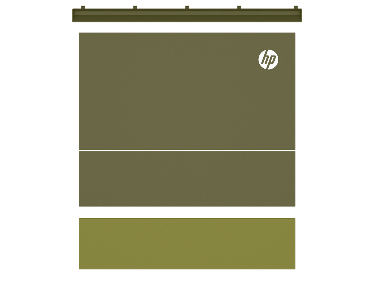 HP Color LaserJet X677 Cosmic Green Color Panel Kit - White BG