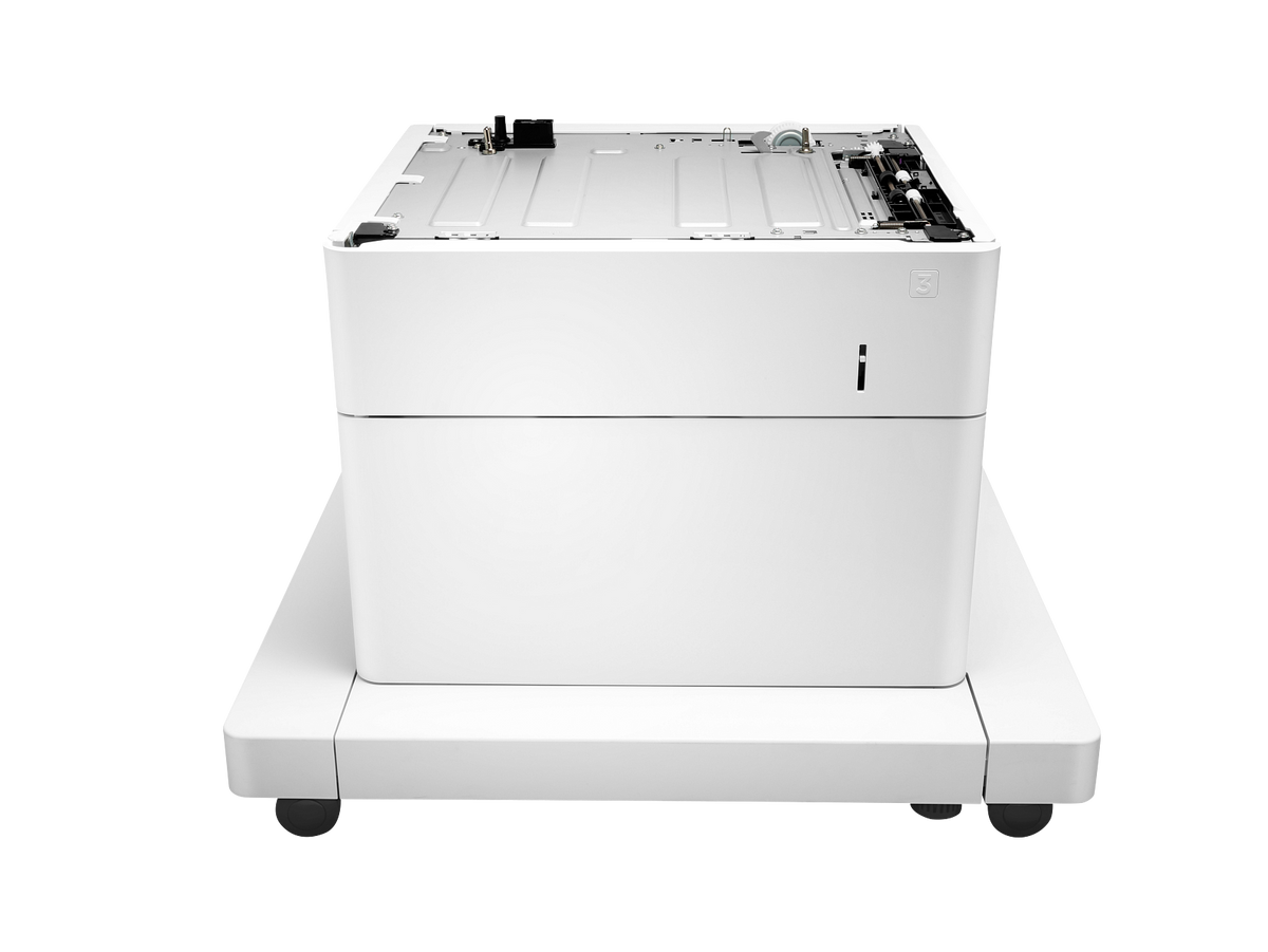 HP LaserJet 1x550-sheet paper feeder with cabinet