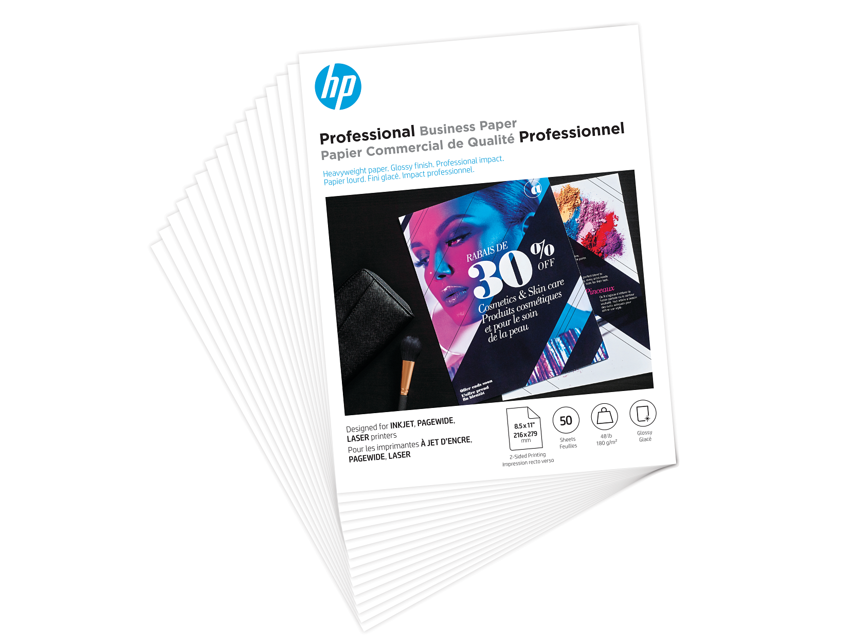 HP Professional Business 8.5x11 50 sht Glossy FSC