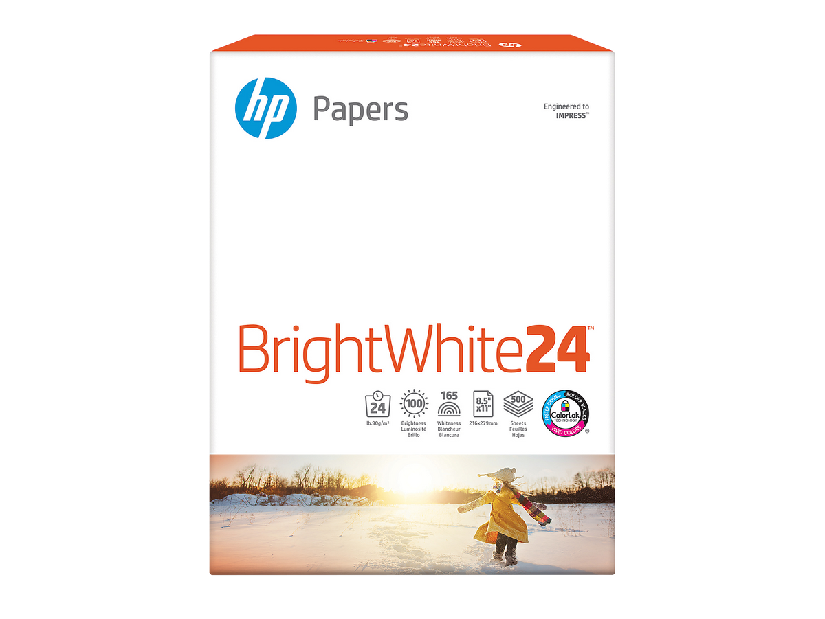 HP Bright White Inkjet Paper-500 sht/Letter/8.5 x 11 in