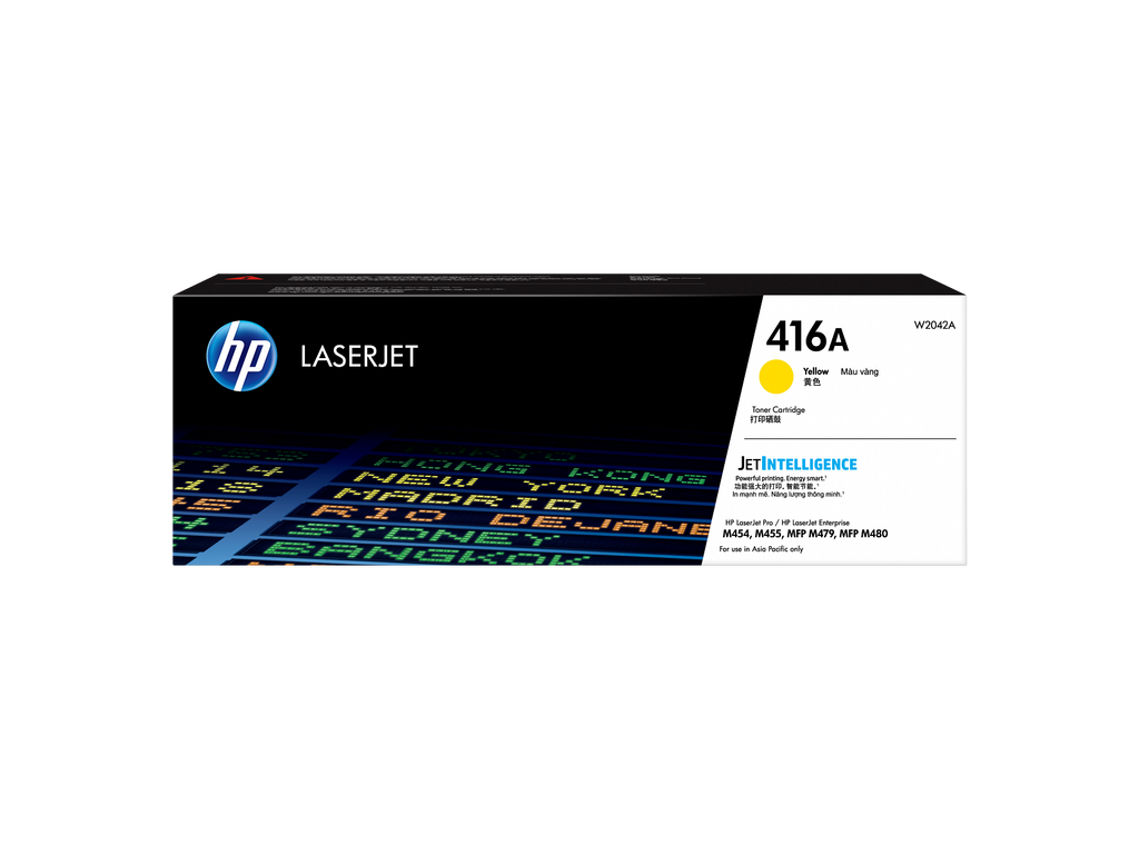HP 416A Yellow Toner Cartridge - W2042A W2042-00901b APJ