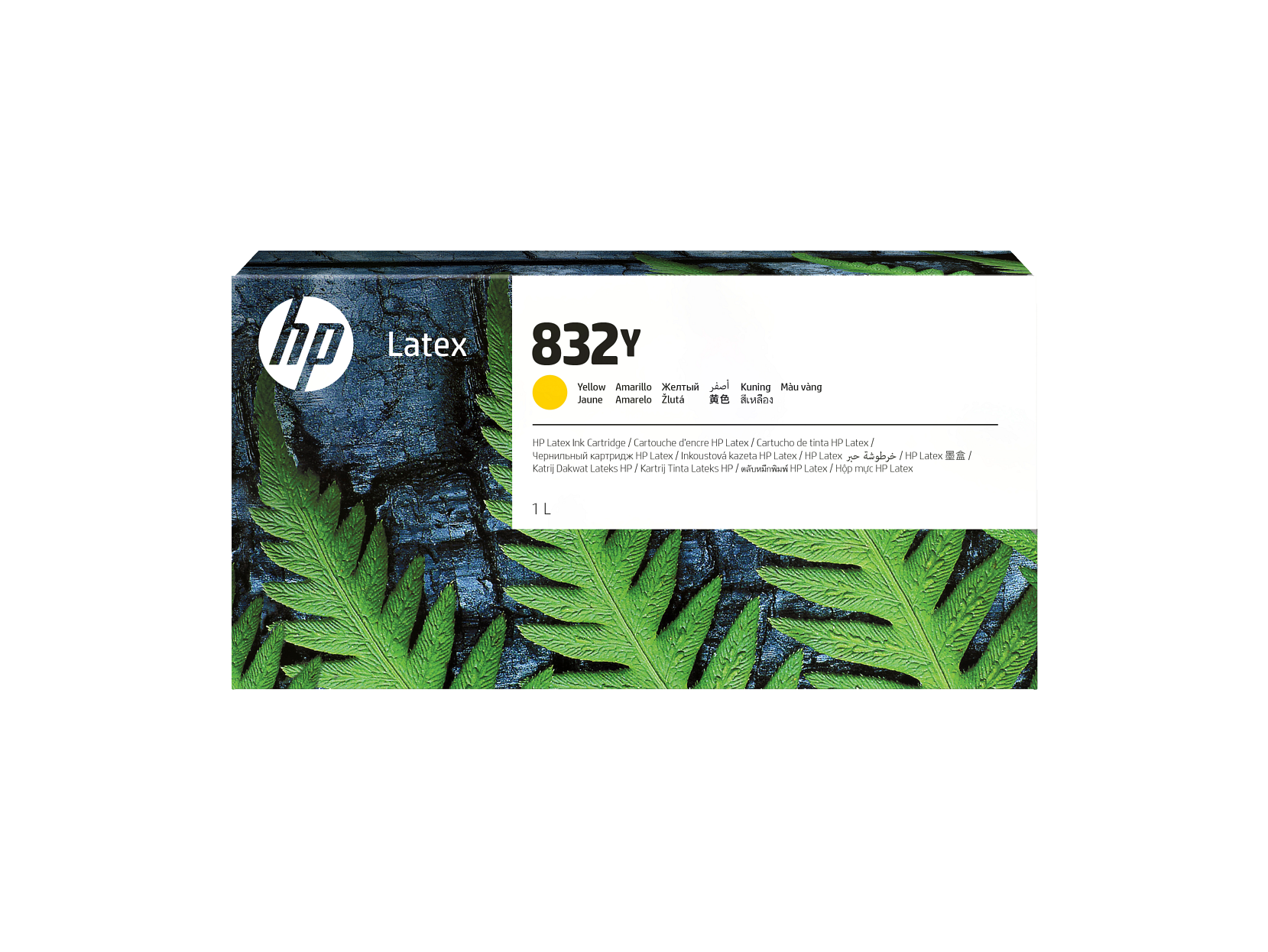 HP 832Y 1L Yellow Latex Ink Cartridge WW EM