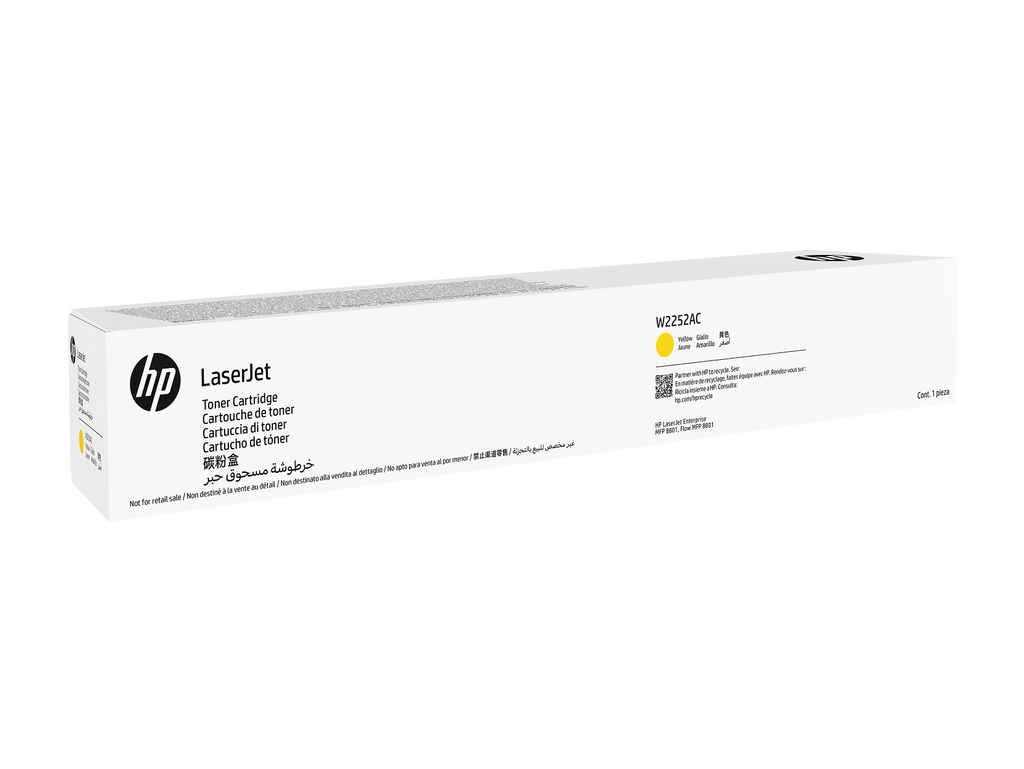 HP LaserJet W2252AC Yellow Toner Cartridge W2252-00008a WW