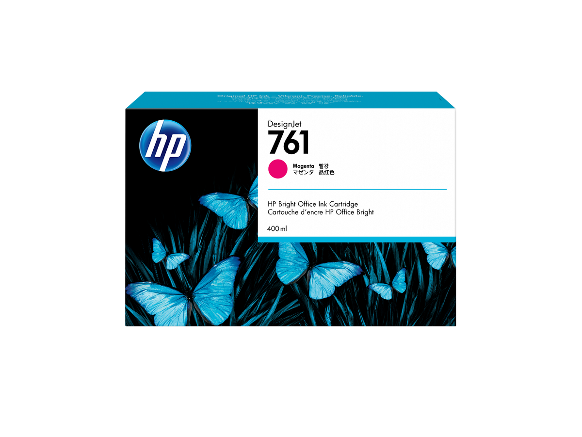HP 761 400-ml Magenta DesignJet Ink Cartridge