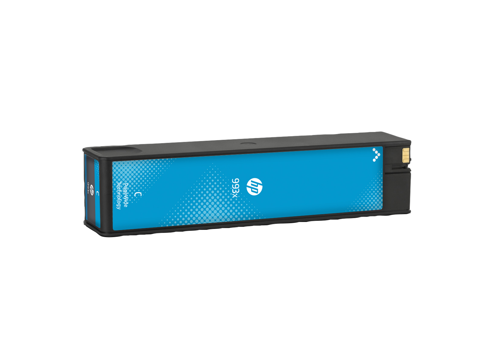 HP 993X Cyan Original PageWide Cartridge 50mm_Right facing