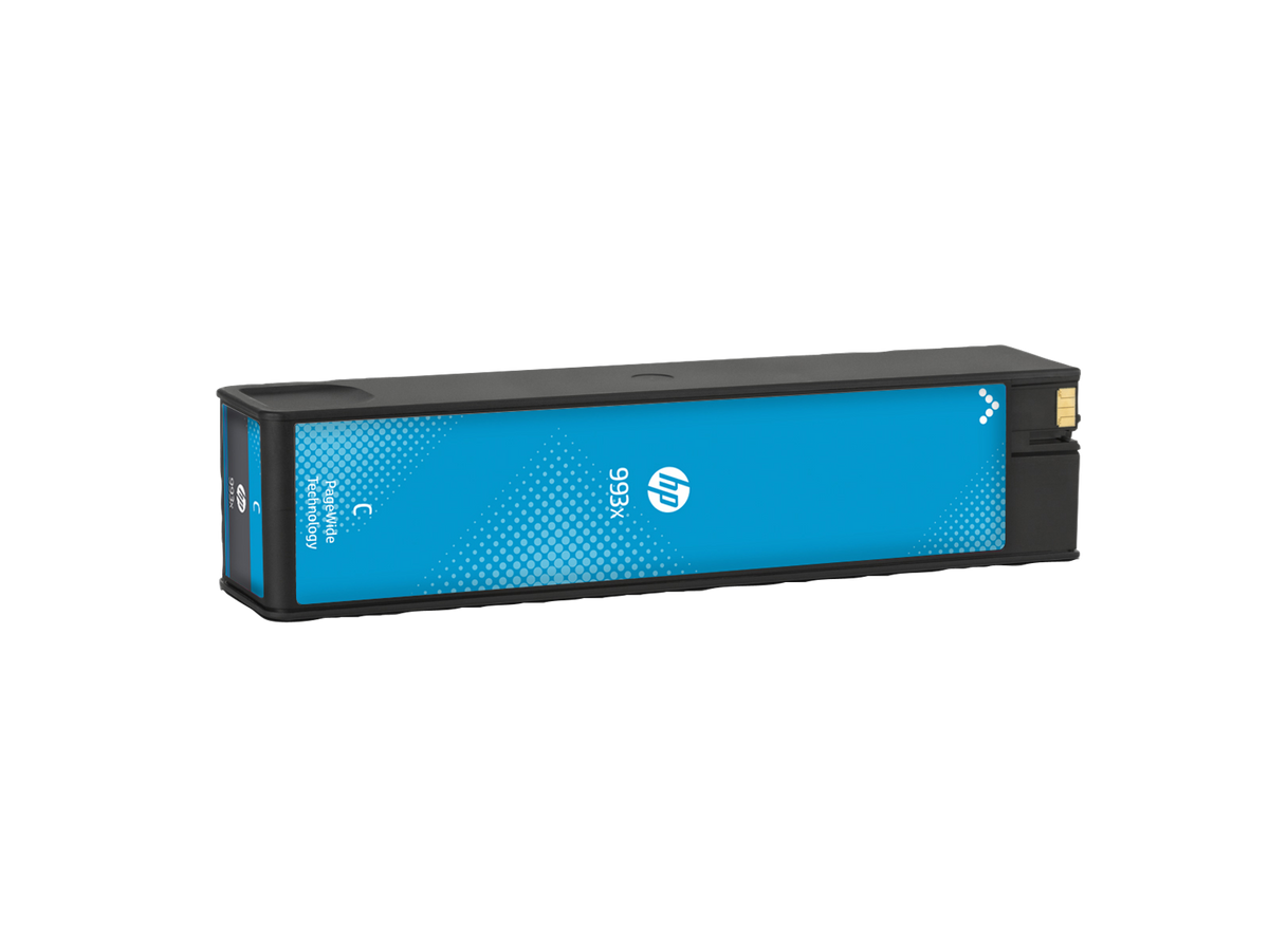HP 993X Cyan Original PageWide Cartridge 50mm_Right facing