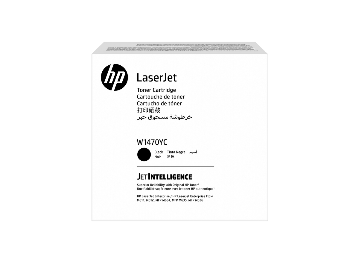 HP W1470YC Black Toner Cartridge W1470-00907a WW