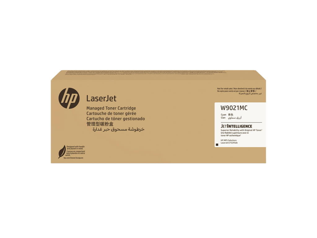 HP W9021MC Cyan Managed Toner Cartridges W9021-00004b WW