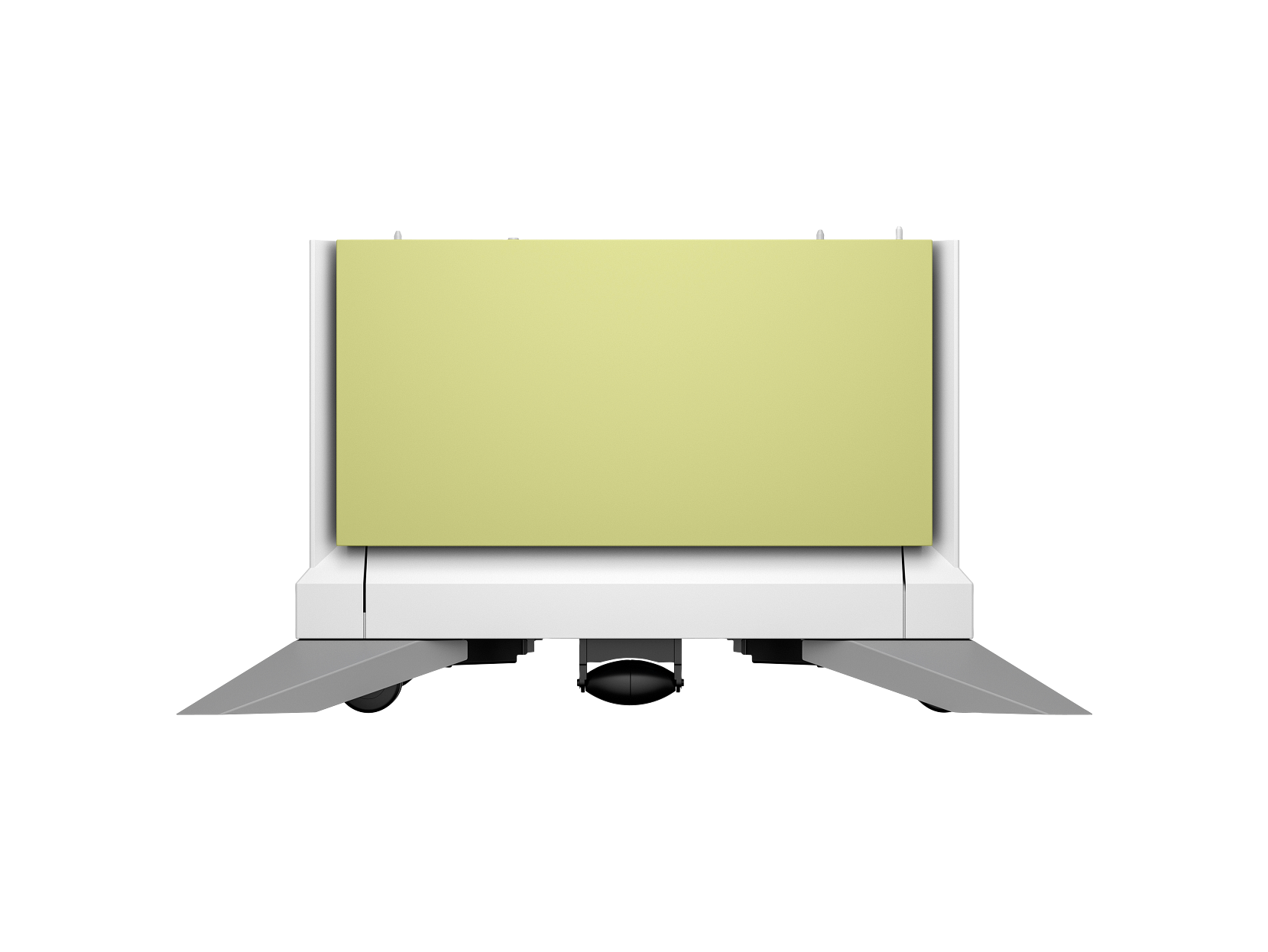 HP Color LaserJet 2100 sheet High Capacity Paper Tray Stand HCI Cosmic Green 65A34A GreyBG Front
