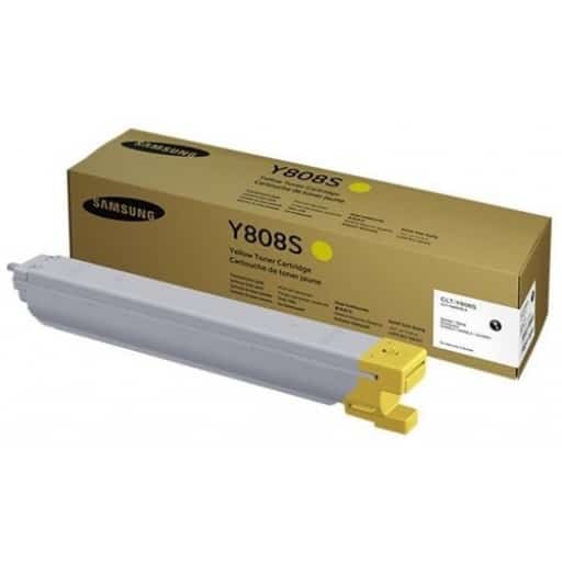 SAMSUNG 808 Yellow Toner Cartridge - 20k page yield (CLT-Y808/SEE)