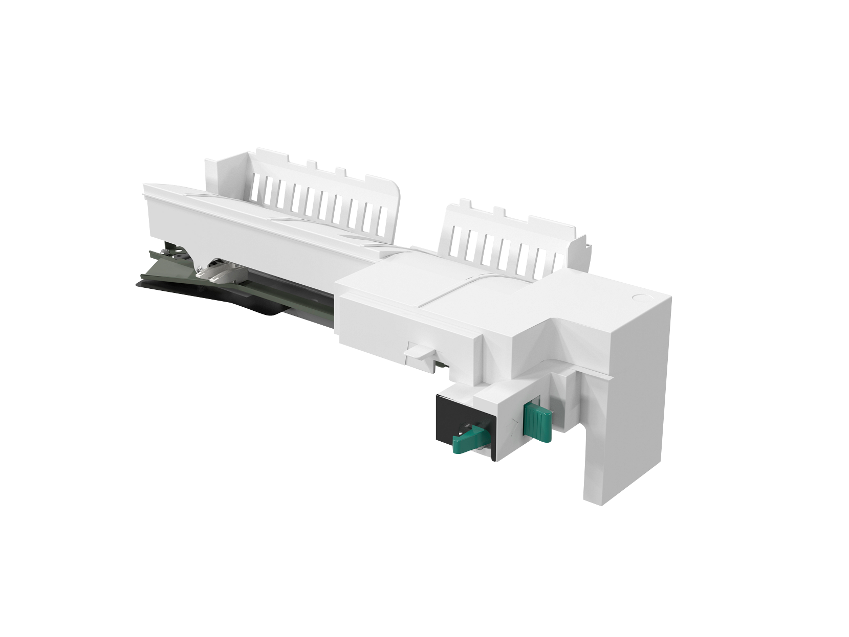 HP LaserJet Inner Finisher Hole Punch, Swedish Hole Punch, 2/4 Hole Punch, 2/3 Hole Punch, left view