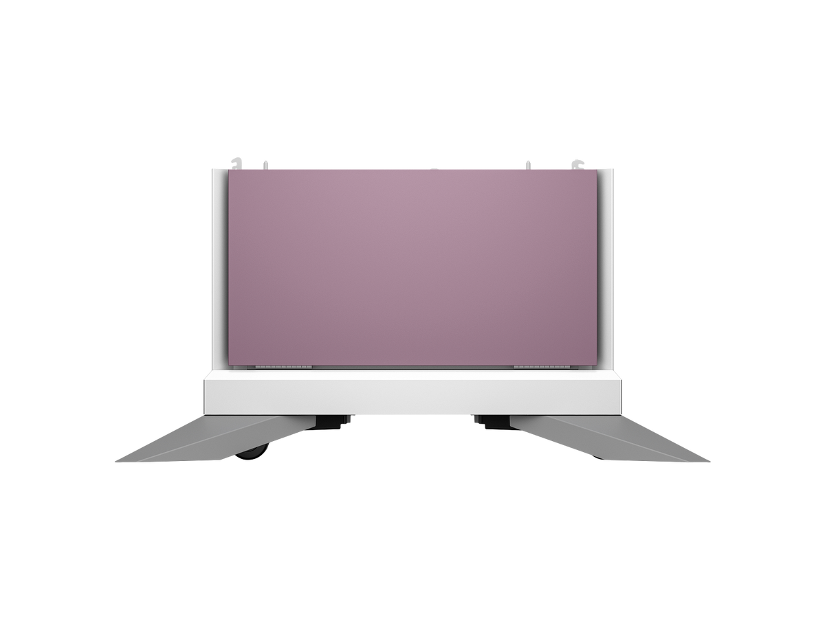 HP Color LaserJet Storage Stand Aurora Purple 65A40A GreyBG Front