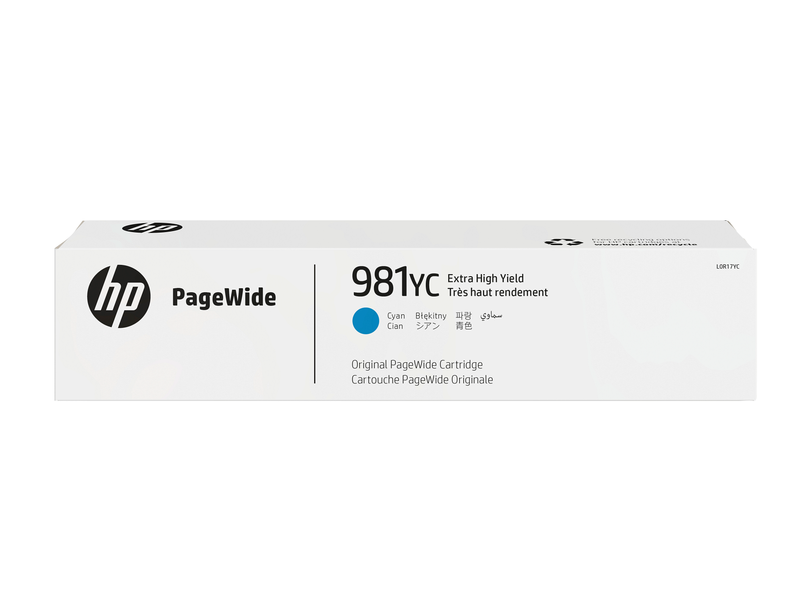 HP 981YC Cyan Extra High Yield Original PageWide Cartridge WW