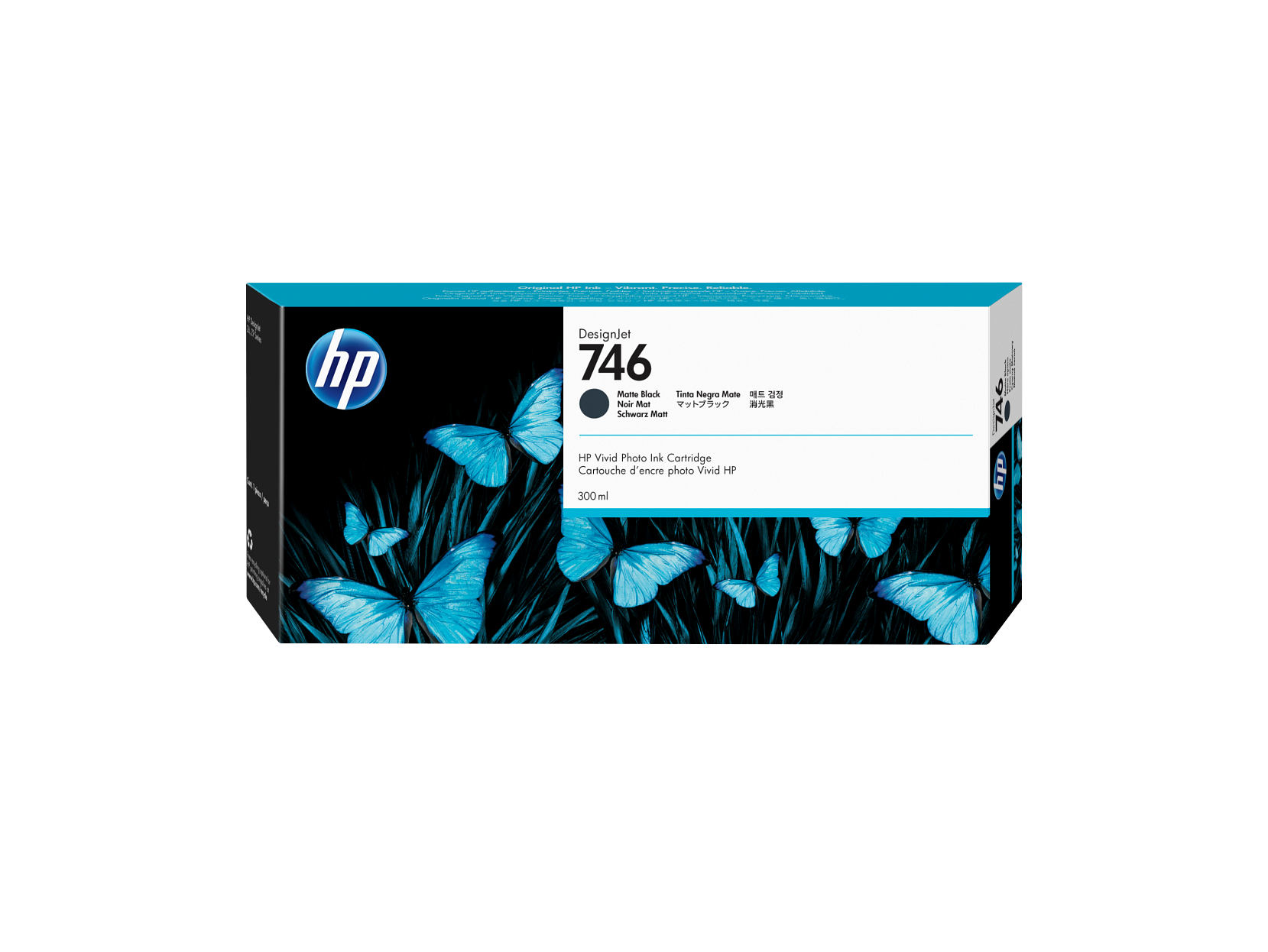 HP 746 300-ml Matte Black DesignJet Ink Cartridge
