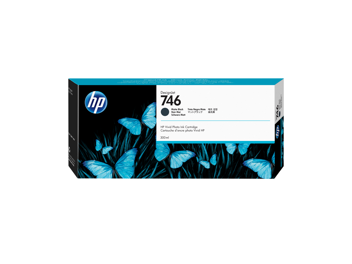 HP 746 300-ml Matte Black DesignJet Ink Cartridge