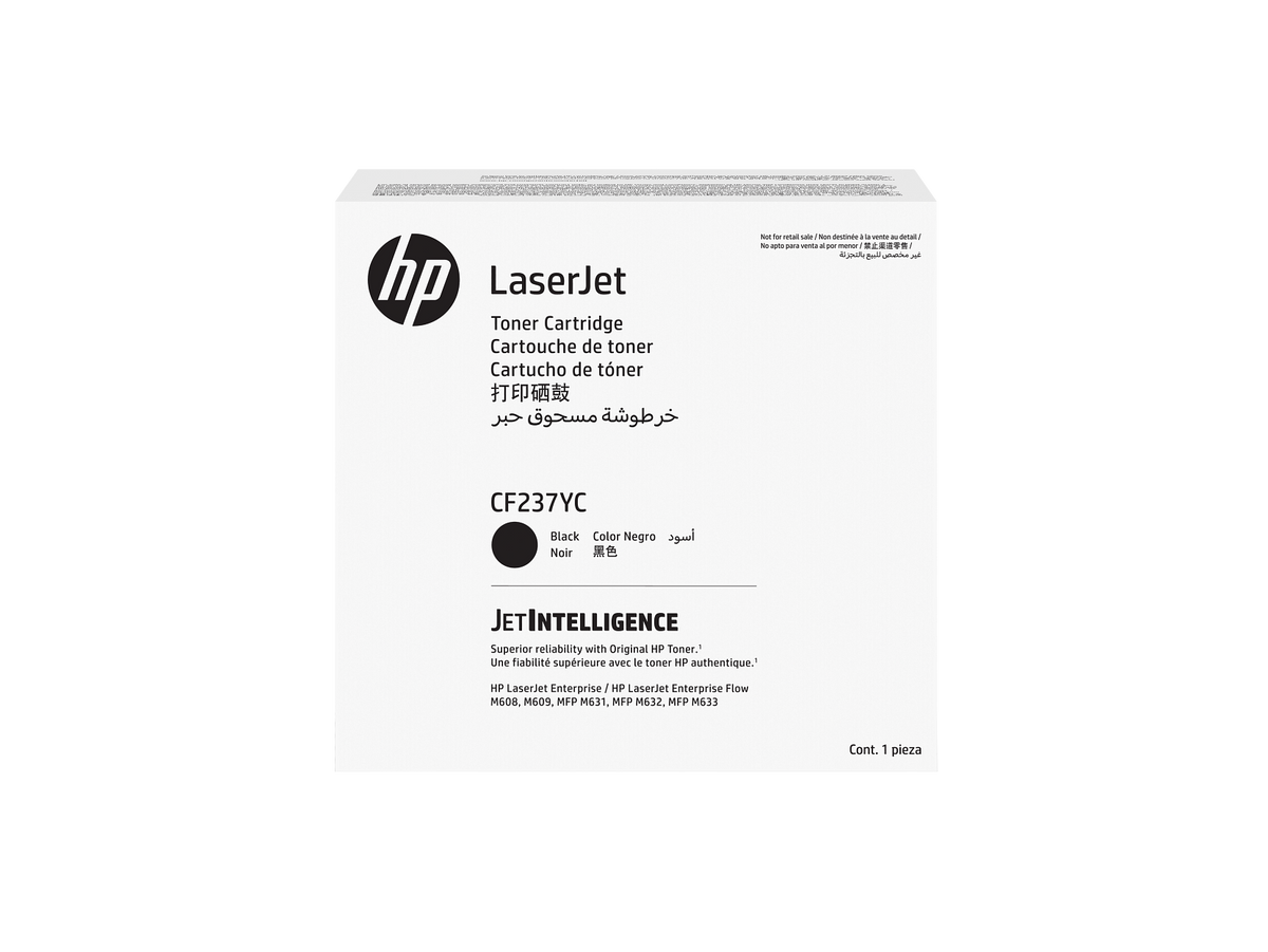 HP CF237YC Black Toner Cartridge CF237-00911b WW