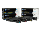 HP Color 200 series toner cartridges packaging photo - APJ