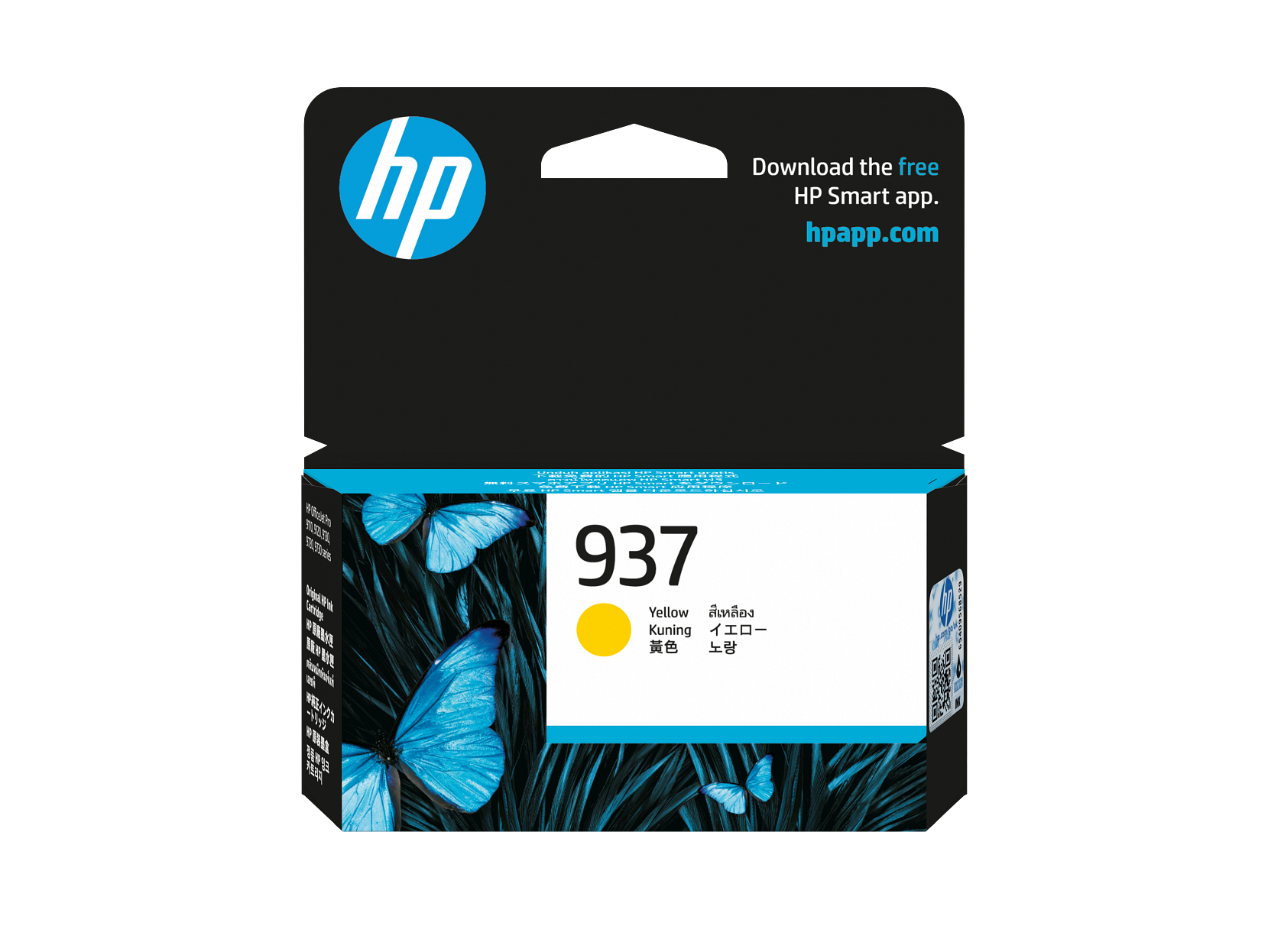 HP 937 Yellow Original Ink Cartridge 4S6W4NA  4S6W4-80001